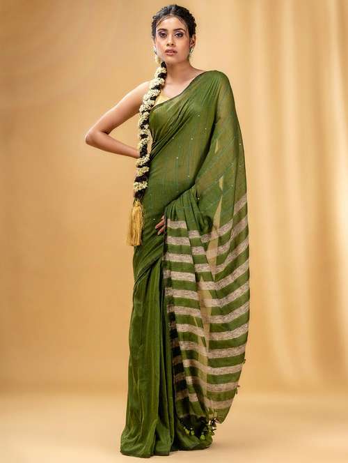 women self design handloom saree with blouse - 22043727 -  Standard Image - 0