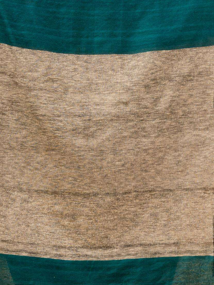 women solid handloom saree with blouse - 22043731 -  Standard Image - 3