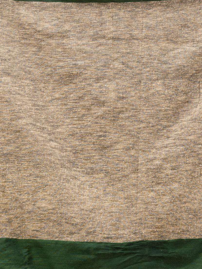 women solid handloom saree with blouse - 22043732 -  Standard Image - 3