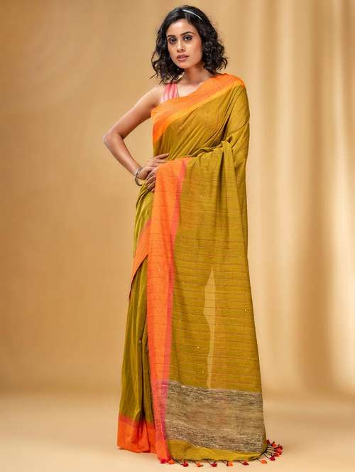 women self design handloom saree with blouse - 22043753 -  Standard Image - 0