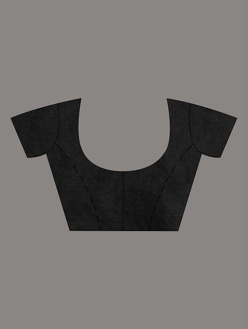 women solid with work handloom saree with blouse - 22043761 -  Standard Image - 3