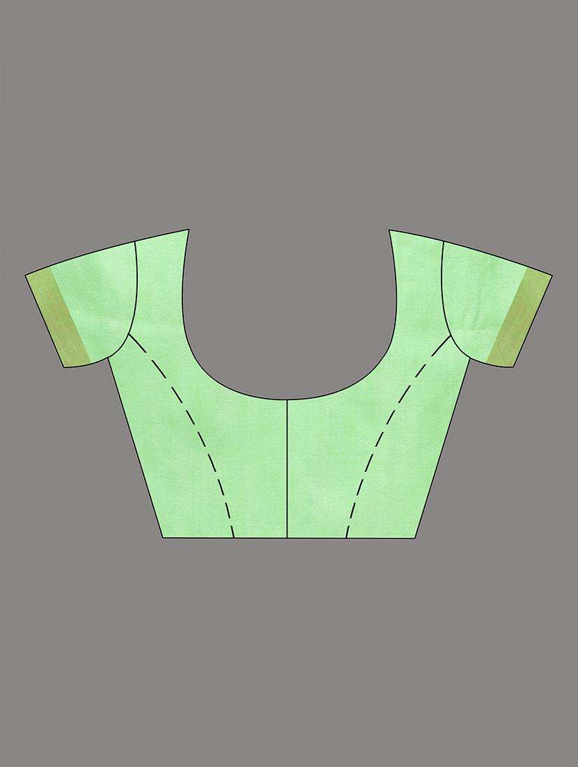 women striped handloom saree with blouse - 22043767 -  Standard Image - 3