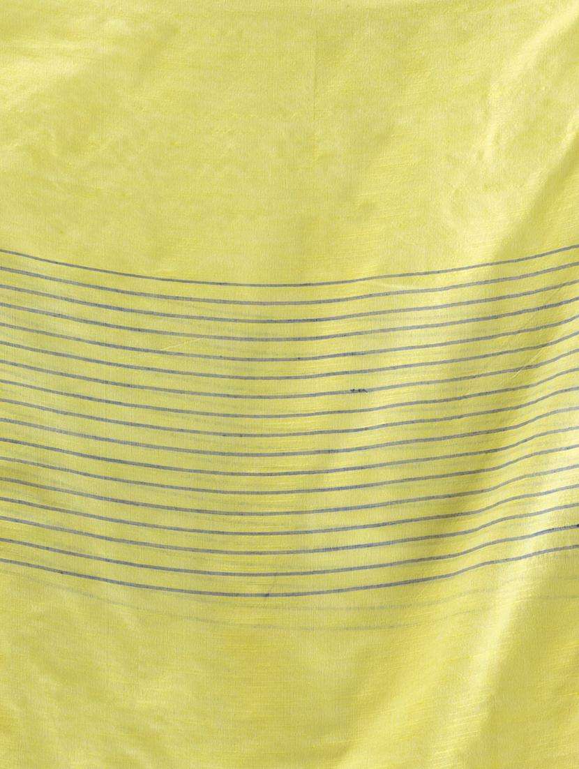 women solid handloom saree with blouse - 22043769 -  Standard Image - 3