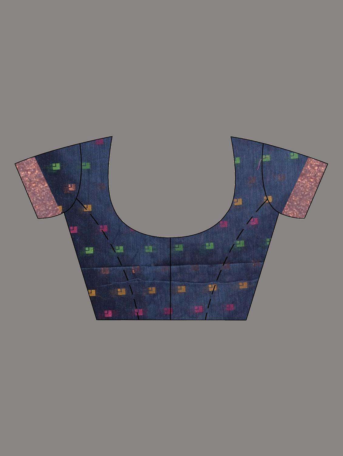 women self design handloom saree with blouse - 22043781 -  Standard Image - 3