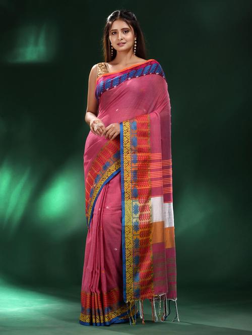 women self design handloom saree with blouse - 22043845 - Standard Image - 0