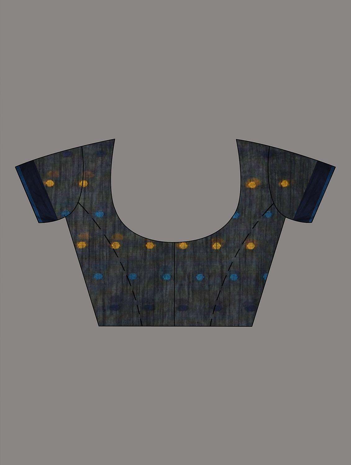 women self design handloom saree with blouse - 22043849 -  Standard Image - 3