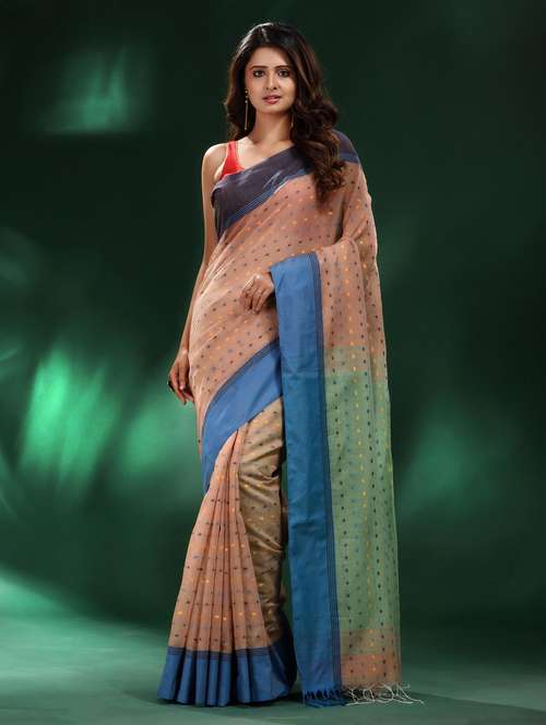 women self design handloom saree with blouse - 22043850 - Standard Image - 0