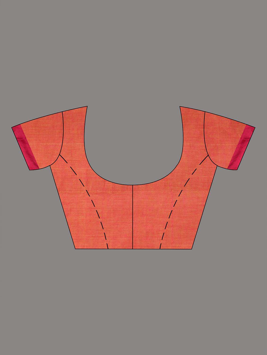 women self design handloom saree with blouse - 22043851 -  Standard Image - 3