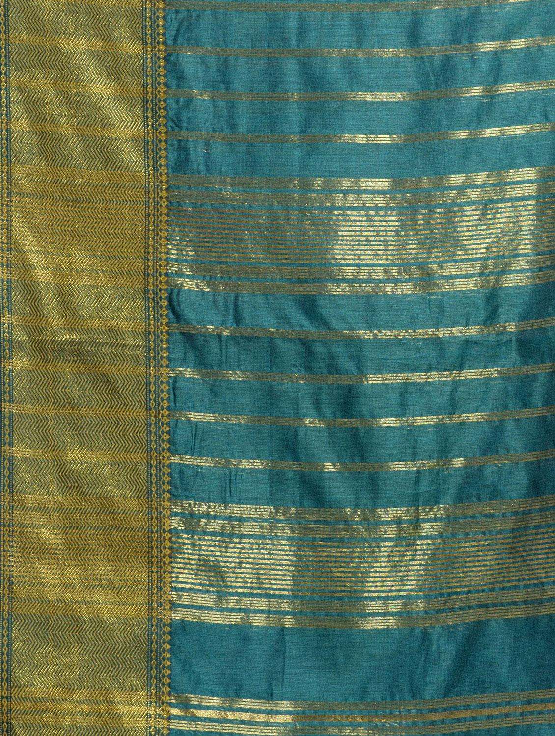 women solid with bordered saree with blouse - 22043899 -  Standard Image - 3