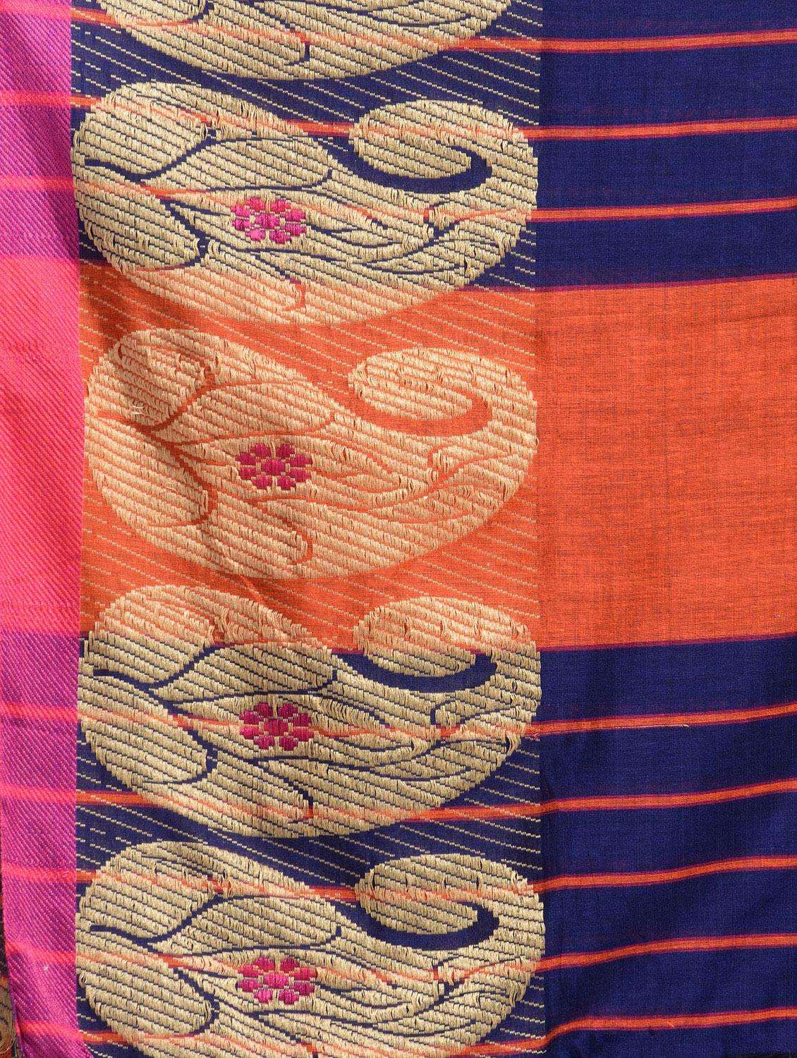 women solid with bordered saree with blouse - 22043904 -  Standard Image - 3