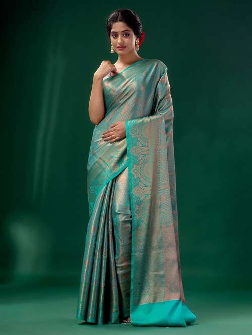 women self design southern silk saree with blouse - 22043922 -  Standard Image - 0