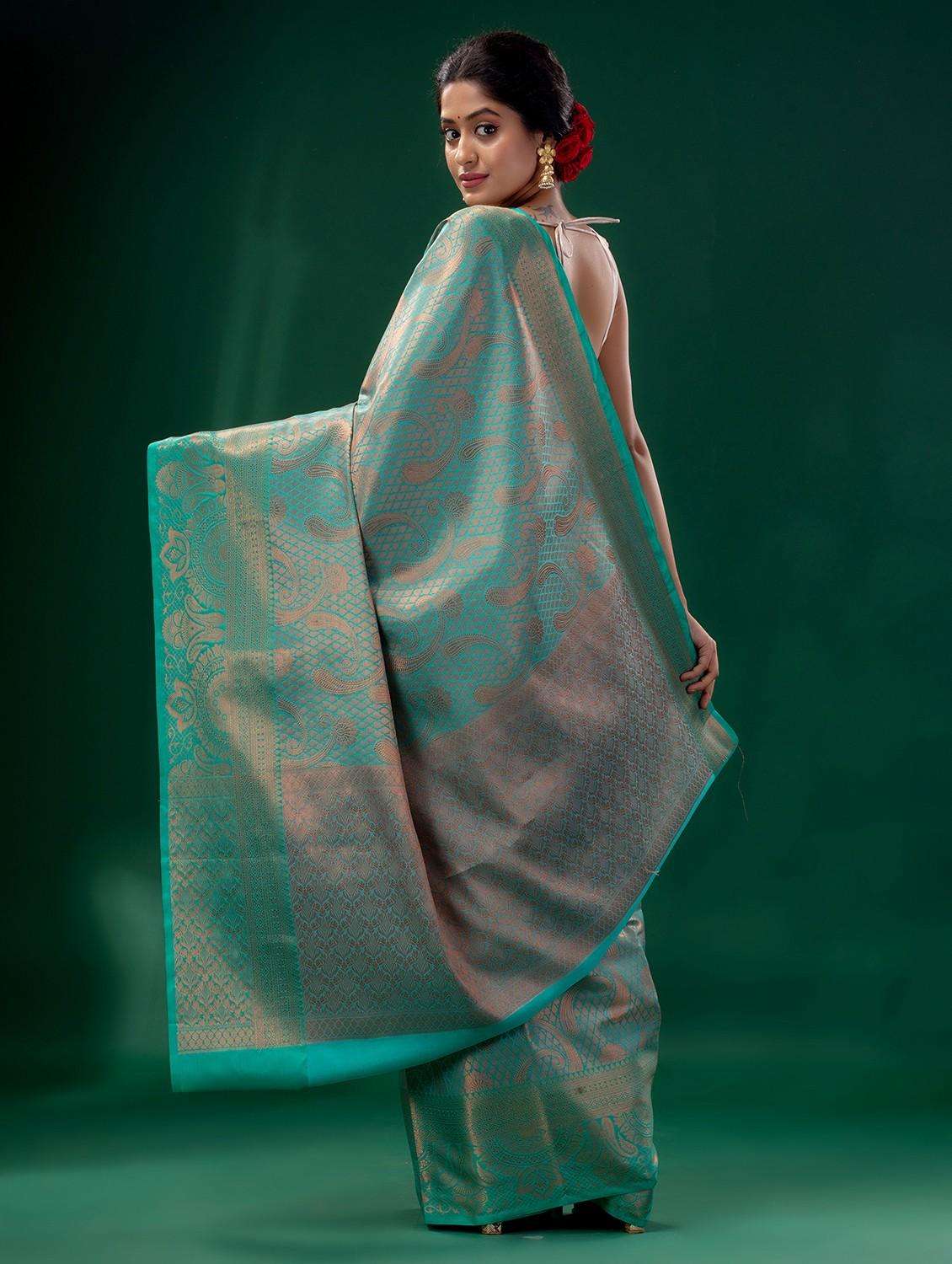 women self design southern silk saree with blouse - 22043922 -  Standard Image - 3