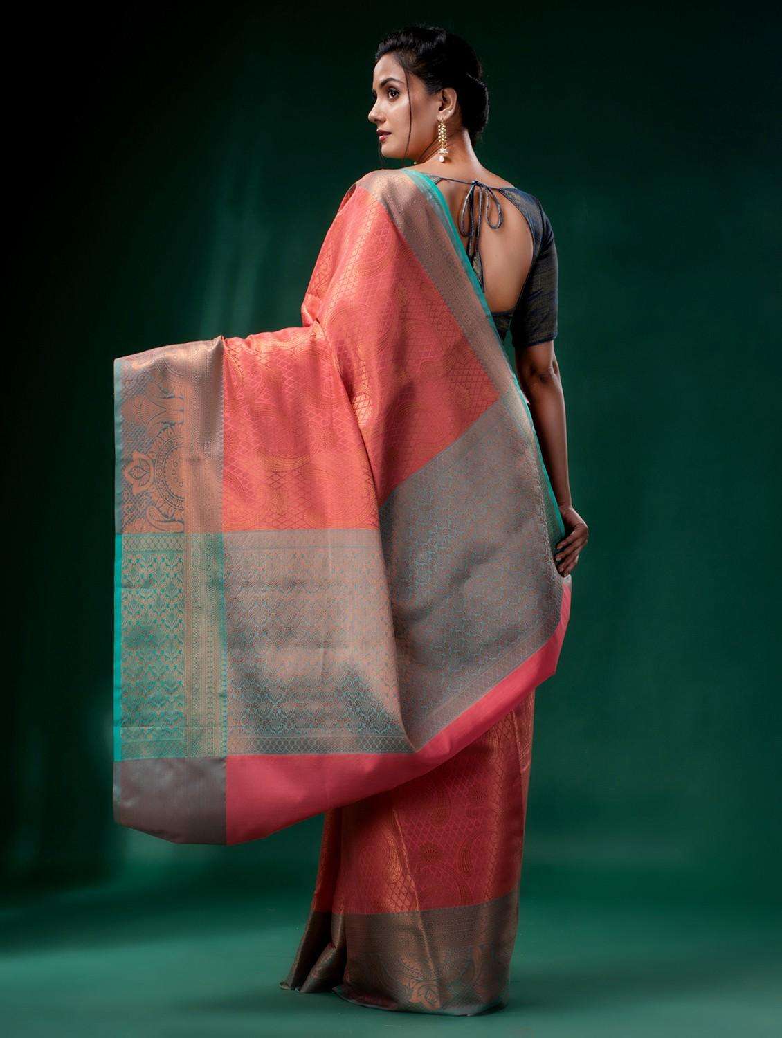 women self design southern silk saree with blouse - 22043924 -  Standard Image - 3