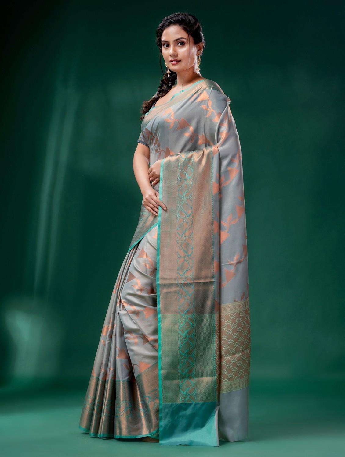 women self design banarasi saree with blouse - 22043934 -  Standard Image - 3