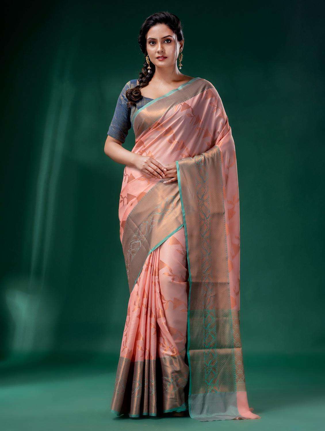 women self design banarasi saree with blouse - 22043937 -  Standard Image - 3
