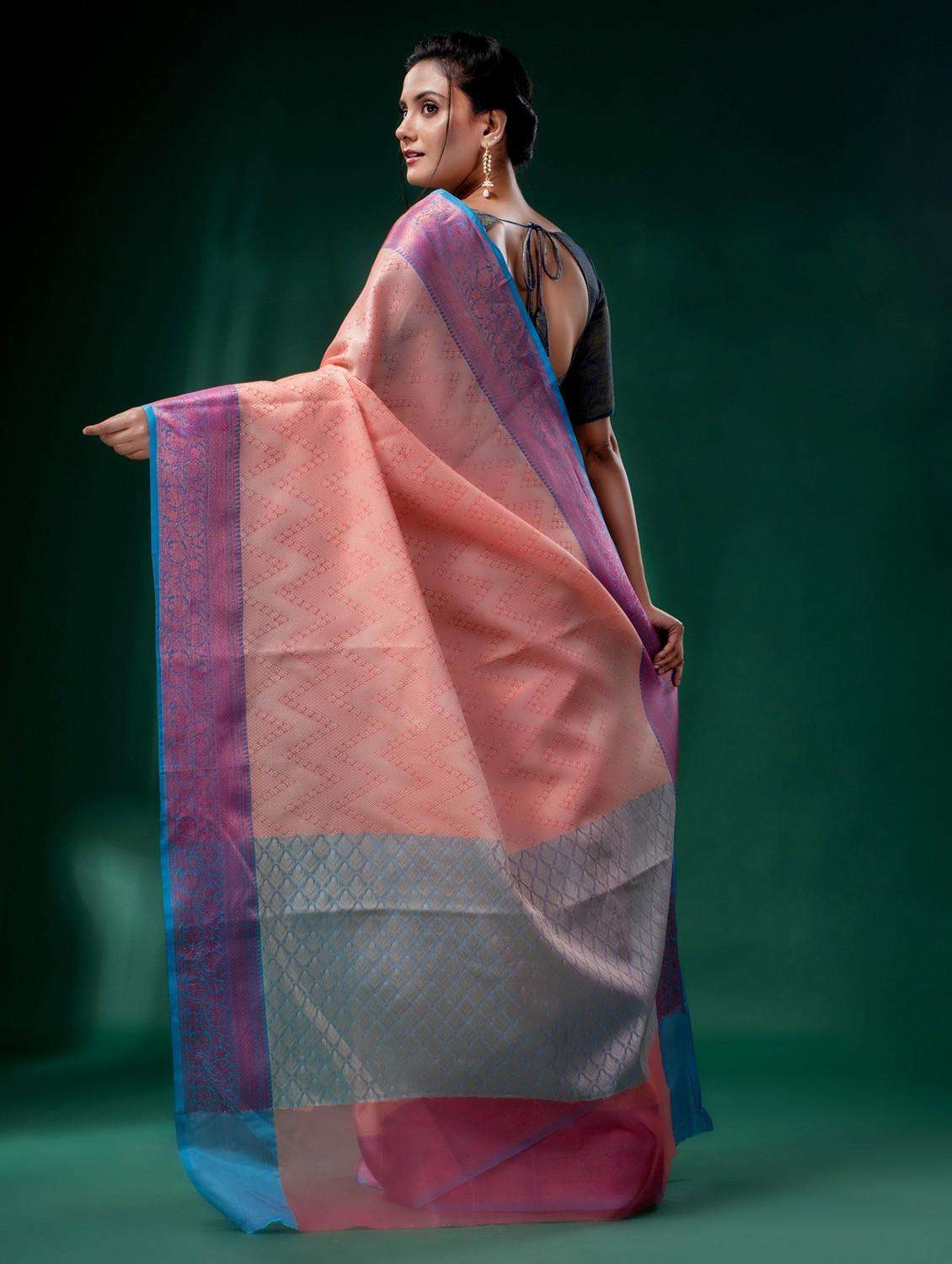 women self design banarasi saree with blouse - 22043952 -  Standard Image - 3