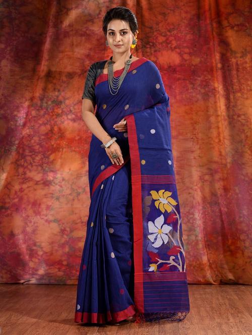 women self design handloom saree with blouse - 22044026 -  Standard Image - 0
