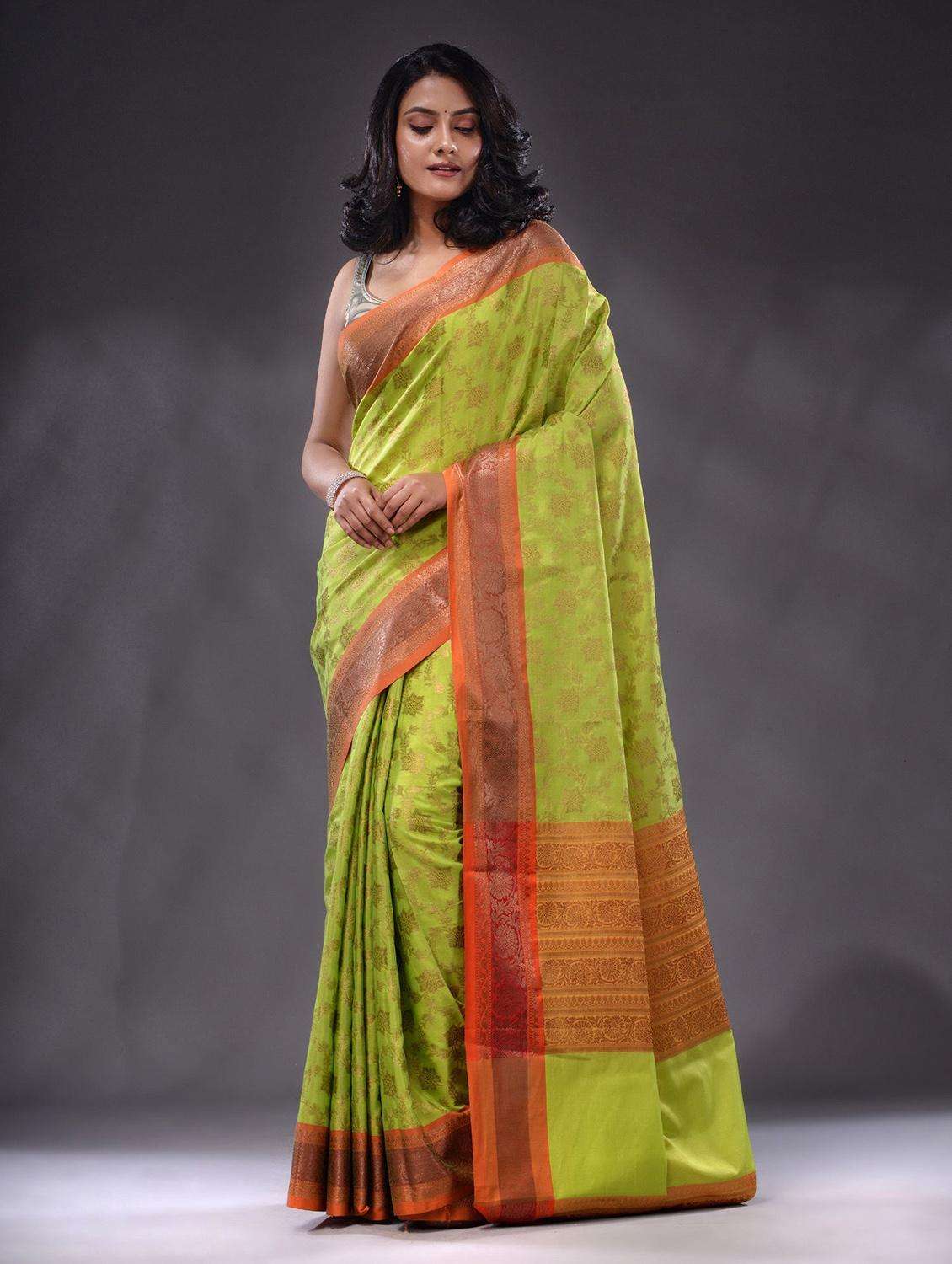 women self design southern silk saree with blouse - 22044031 -  Standard Image - 3