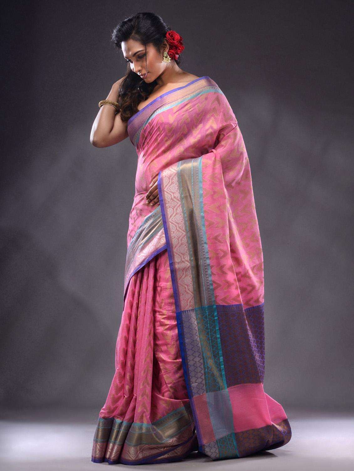 women self design southern silk saree with blouse - 22044036 -  Standard Image - 3