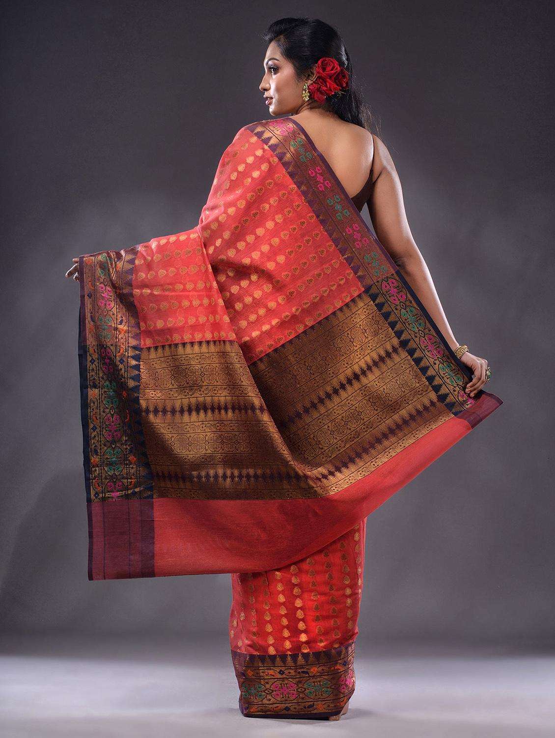 women self design southern silk saree with blouse - 22044039 -  Standard Image - 3