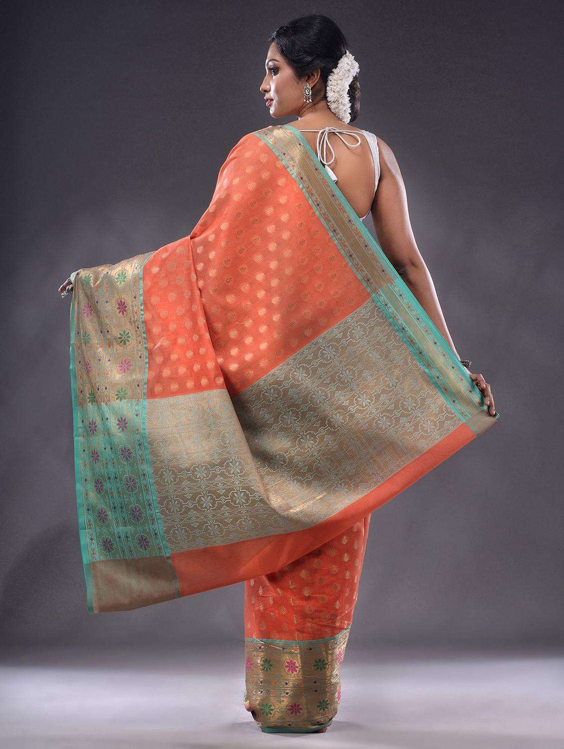 women self design southern silk saree with blouse - 22044041 -  Standard Image - 3