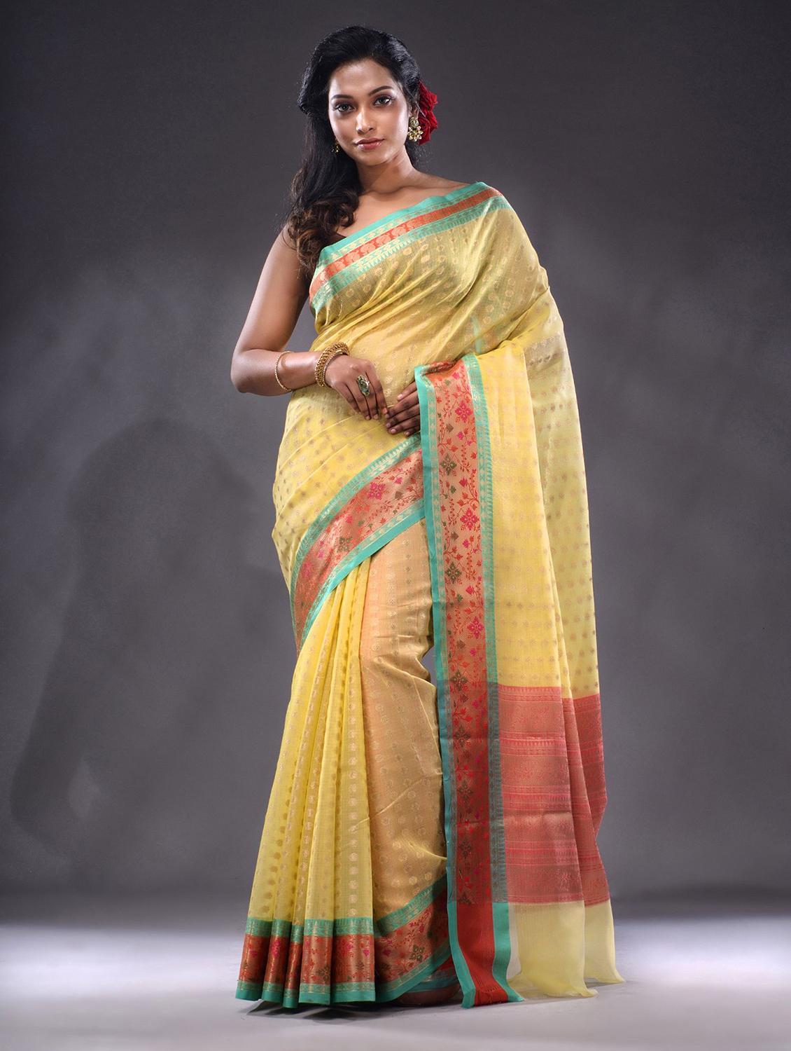 women self design bordered saree with blouse - 22044043 - Zoom Image - 0