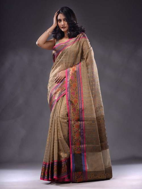 women self design bordered saree with blouse - 22044046 -  Standard Image - 0