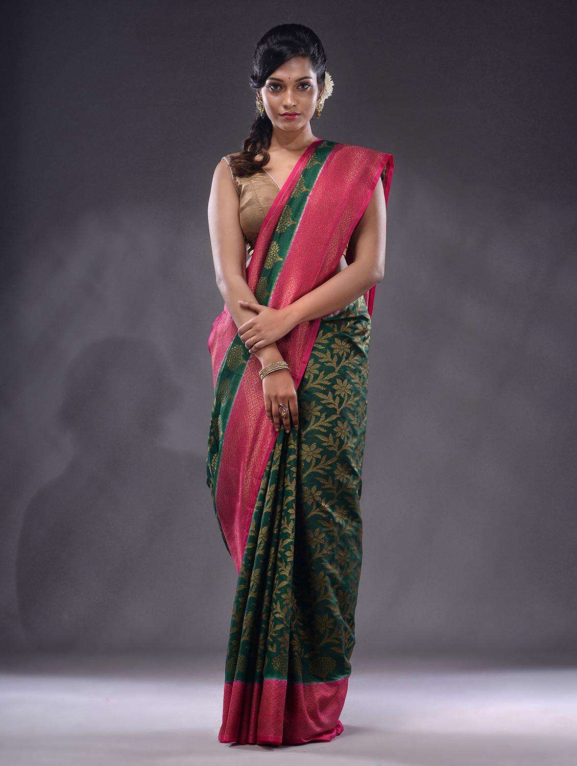 women self design bordered saree with blouse - 22044049 -  Zoom Image - 0