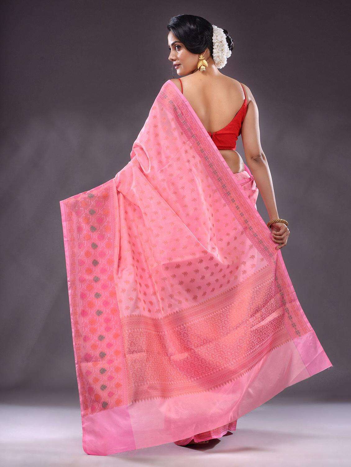 women self design bordered saree with blouse - 22044063 -  Standard Image - 3