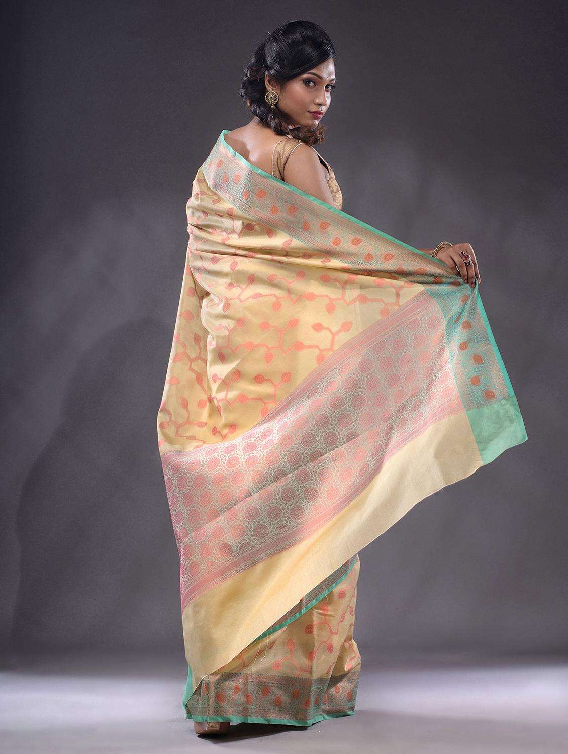 women self design bordered saree with blouse - 22044068 -  Standard Image - 3