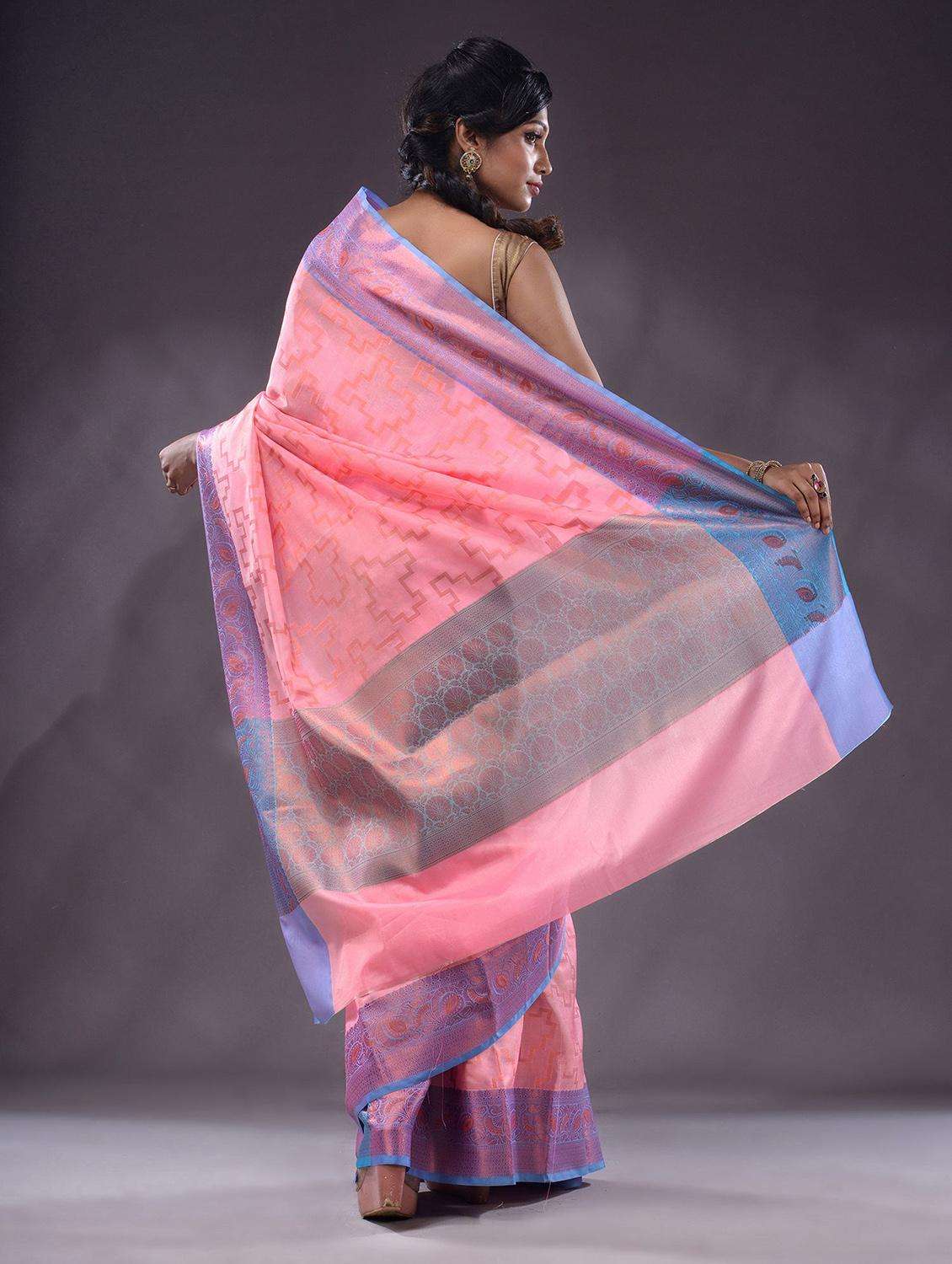 women self design bordered saree with blouse - 22044075 -  Standard Image - 3