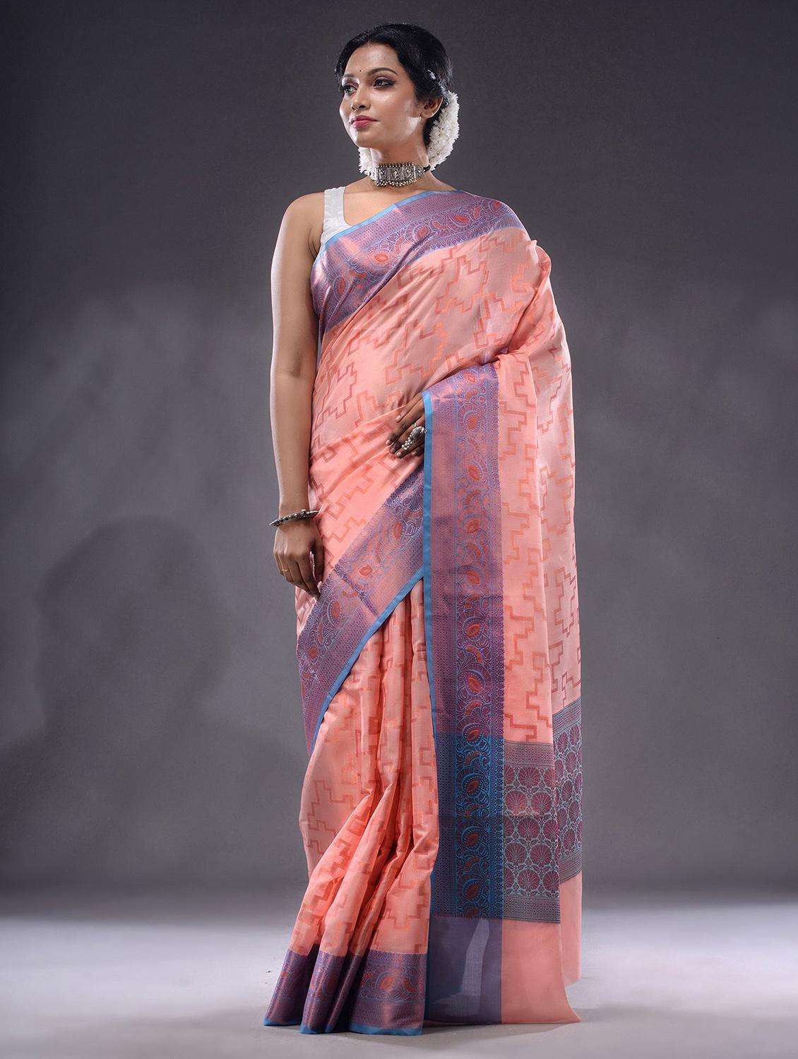 women self design bordered saree with blouse - 22044076 -  Standard Image - 3