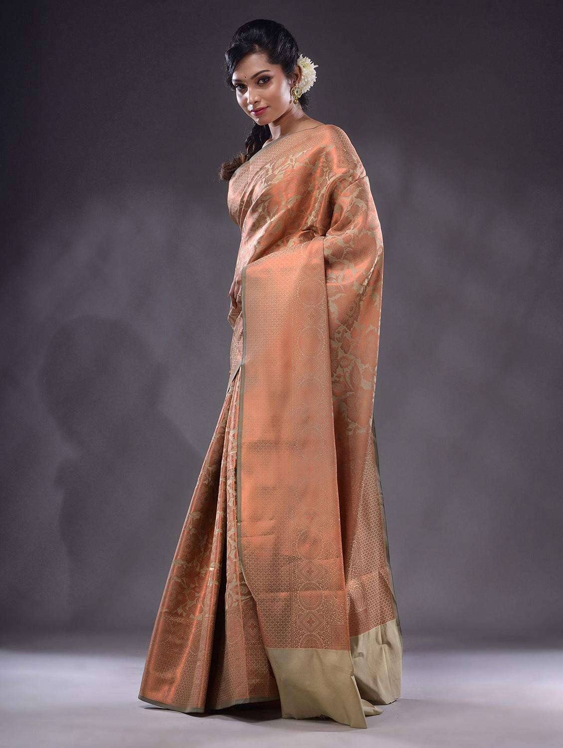 women self design banarasi saree with blouse - 22044080 -  Standard Image - 3