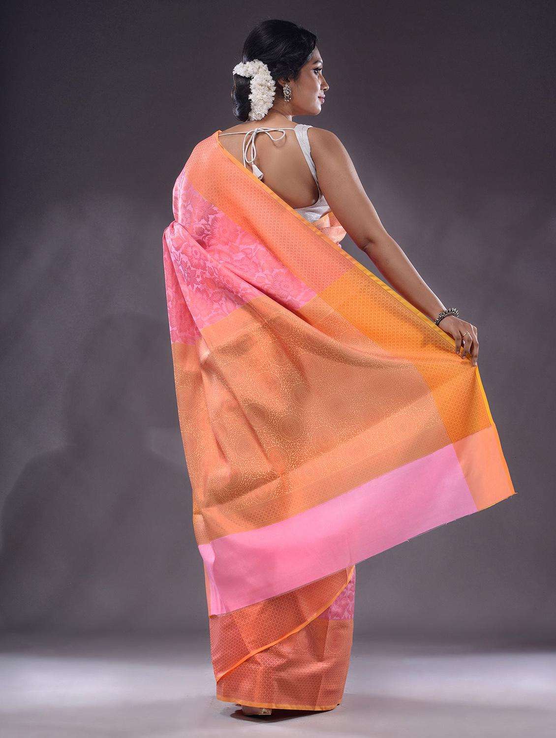 women self design banarasi saree with blouse - 22044081 -  Standard Image - 3