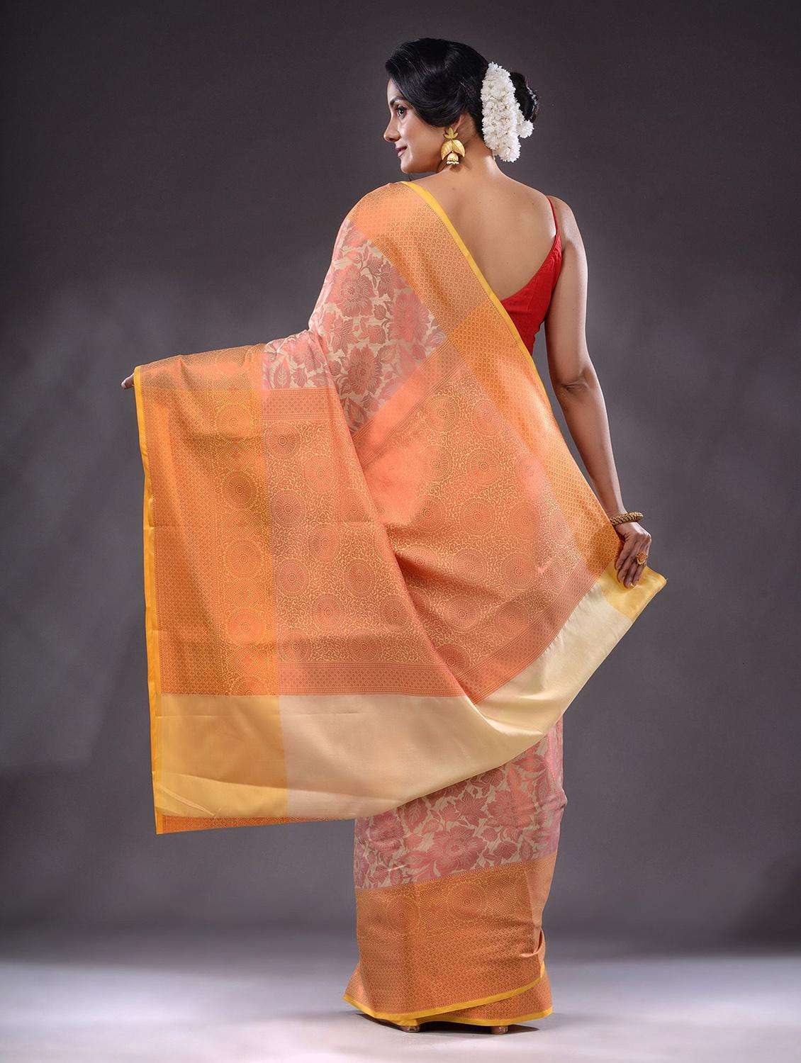women self design banarasi saree with blouse - 22044082 -  Standard Image - 3