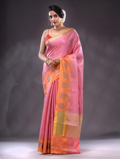 women self design kanjivaram saree with blouse - 22044086 - Standard Image - 0