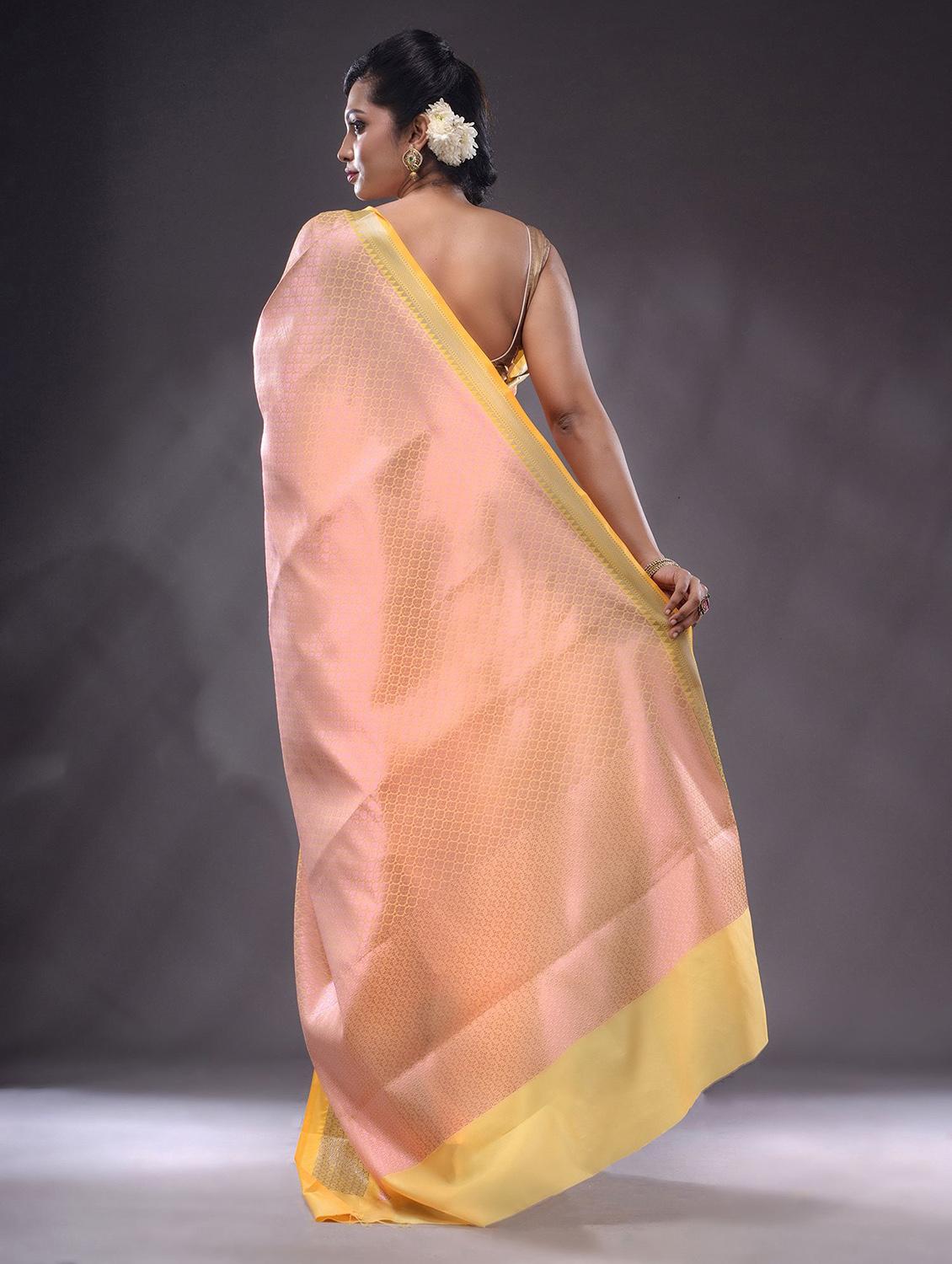women self design kanjivaram saree with blouse - 22044087 - Standard Image - 3
