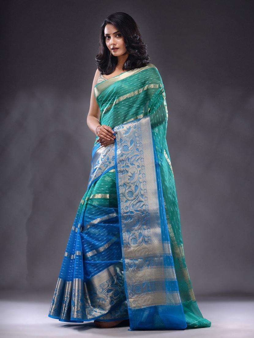 women self design bordered saree with blouse - 22044097 -  Standard Image - 3