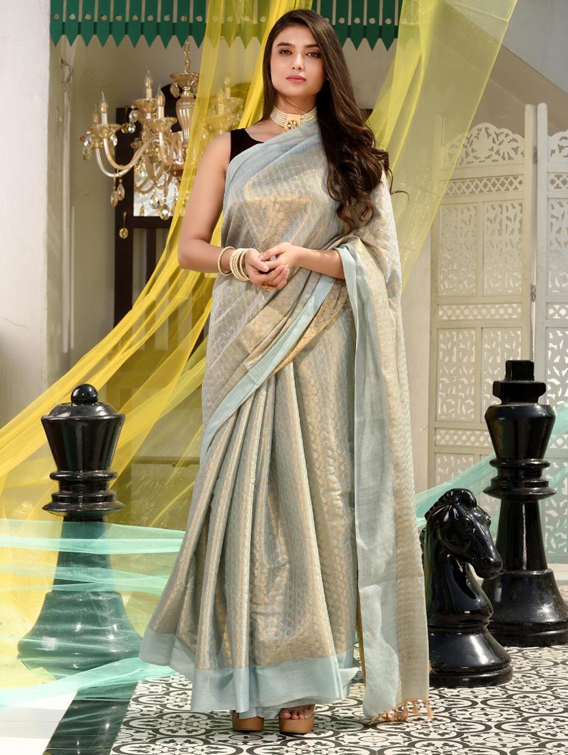 women self design kanjivaram saree with blouse - 22044105 -  Zoom Image - 0