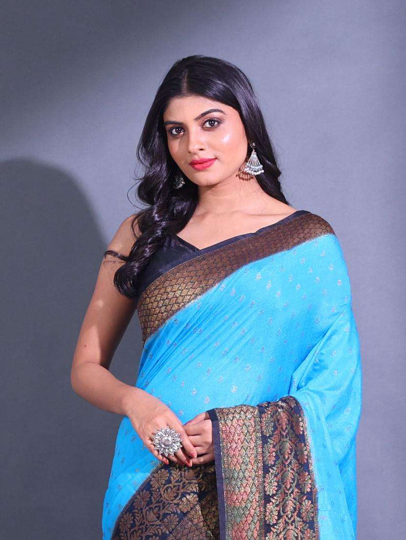 women self design bordered saree with blouse - 22044168 -  Standard Image - 3