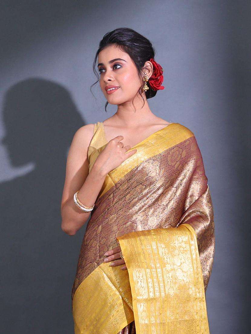 women self design bordered saree with blouse - 22044185 -  Standard Image - 3