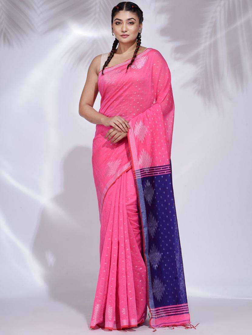 women self design handloom saree with blouse - 22045685 - Zoom Image - 0