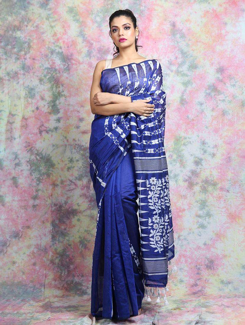women self design handloom saree
