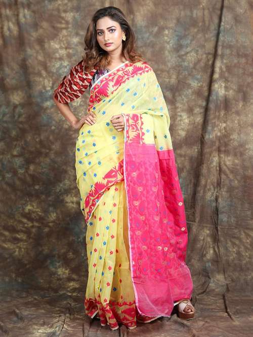 women self design jamdani saree - 22045714 -  Standard Image - 0