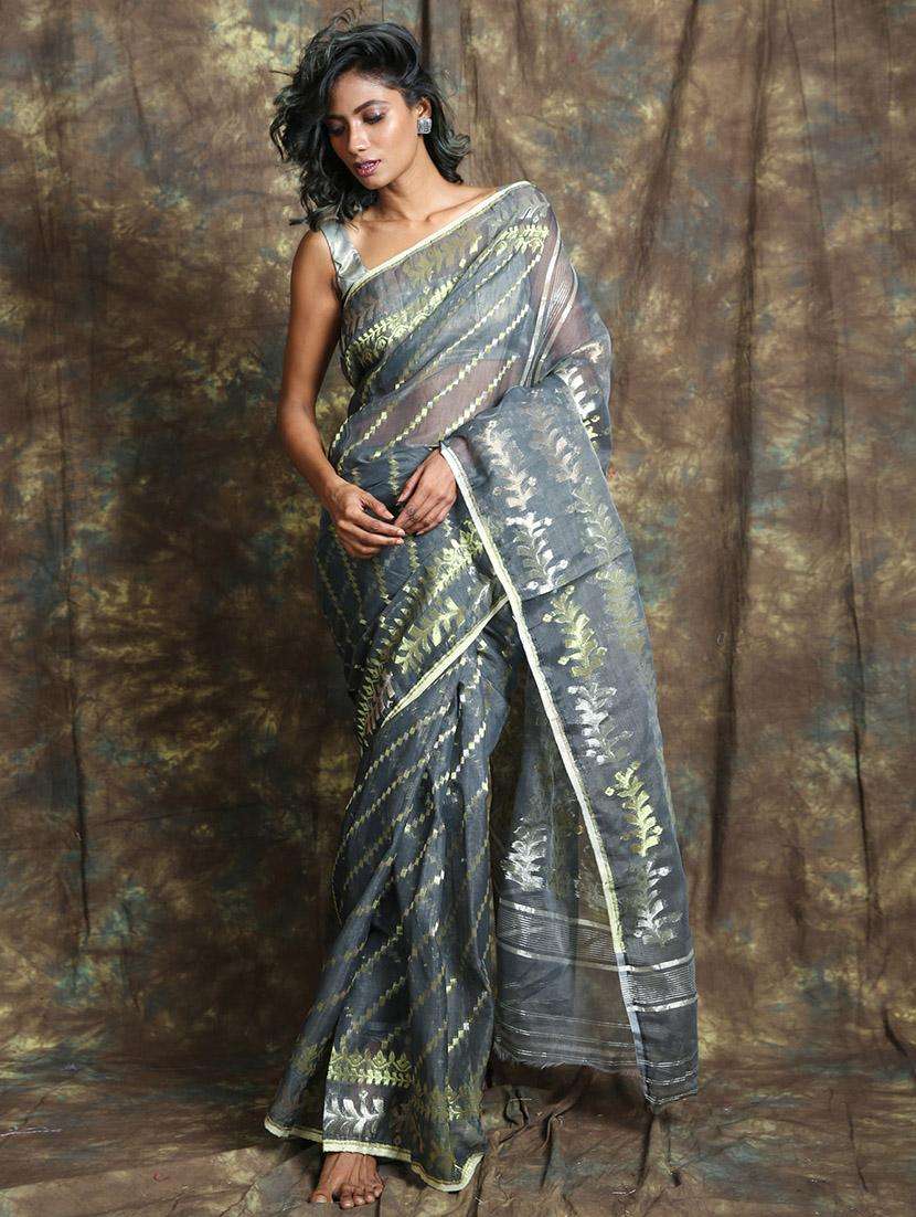 women self design jamdani saree - 22045724 -  Zoom Image - 0