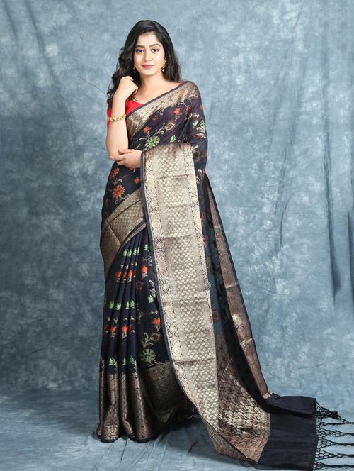 women self design bordered saree with blouse - 22045735 -  Standard Image - 0
