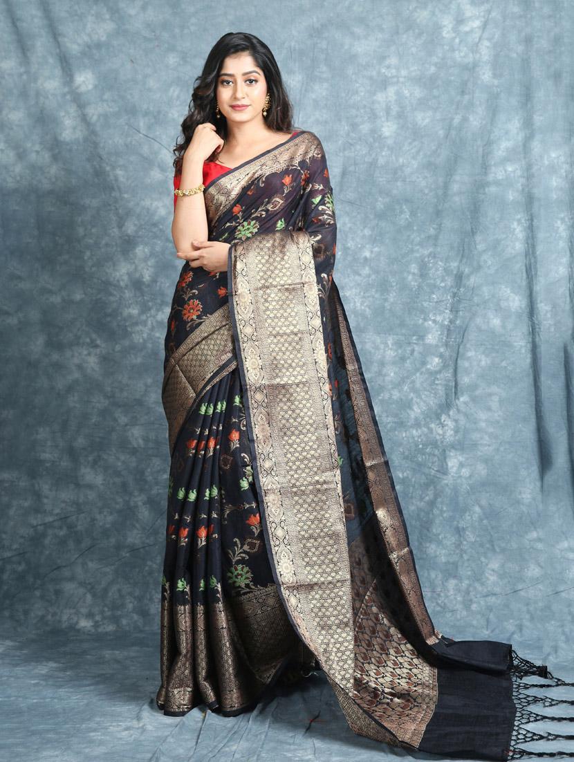 women self design bordered saree with blouse - 22045735 -  Zoom Image - 0