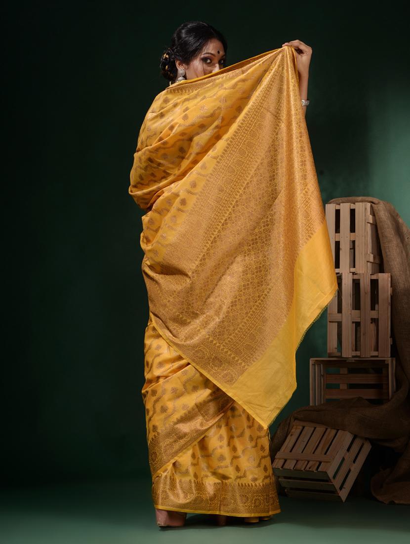 women self design banarasi saree with blouse - 22045807 - Standard Image - 3