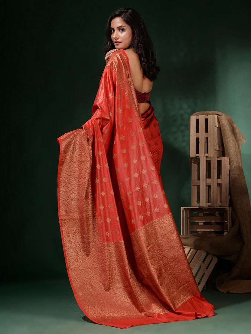 women self design banarasi saree with blouse - 22045810 -  Standard Image - 3