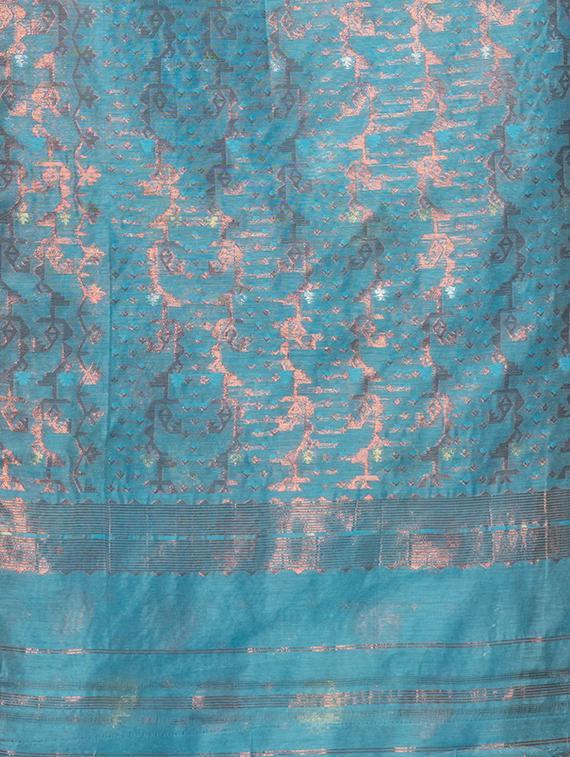 women self design jamdani saree with blouse - 22045829 - Standard Image - 3